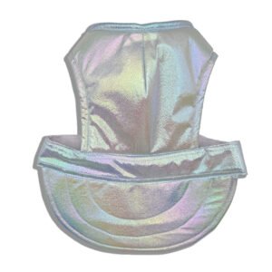 Purple Holographic Satin Pet Cap for Dogs