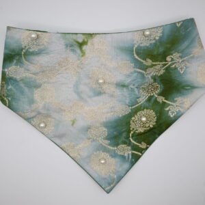 Festive Emerald Pearl Bandana for Dogs & Cats