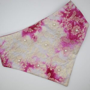 Festive Pink Pearl Bandana for Dogs & Cats